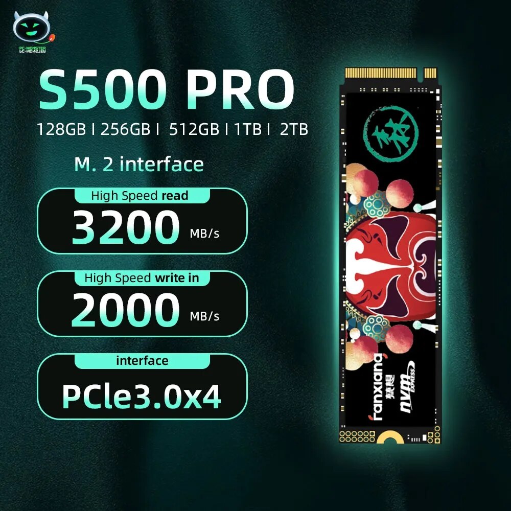 FANXIANG S500Pro  ָ Ʈ ̺, Ʈ ũž M.2 SSD, 256GB, 512GB, 1TB, 2TB, PCIe3.0, 4.0 M.2 NVMe SSD, S500PRO